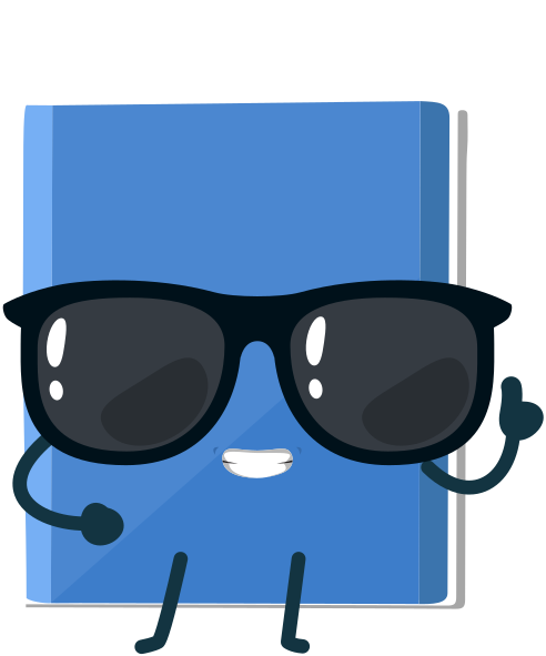 TekstQuest mascot looking confident about personalized reading