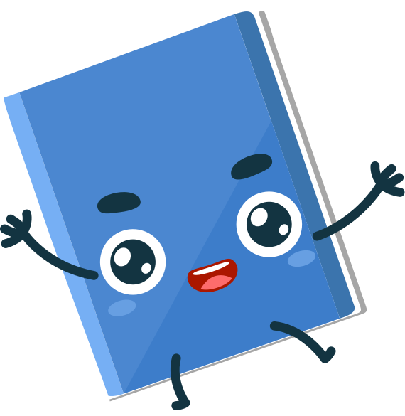 TekstQuest mascot celebrating a reading habit
